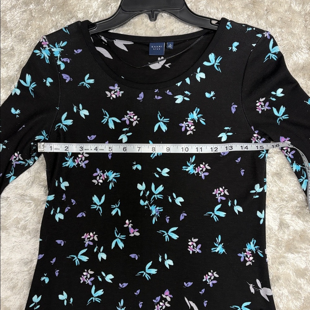 Long sleeve Floral Women’s Mini Dress with lace detail Size S: Great condition - Picture 4 of 8